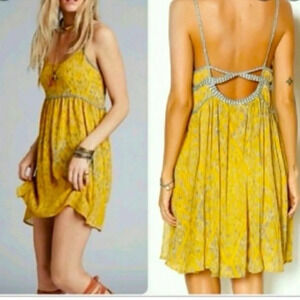 Free People Periscopes In The Sky Mini Babydoll dress